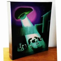 Jesse JFR Exclusives "Missing Time" UFO Avocado Gallery Wrapped Canvas Print 8x10 By JesseJFR