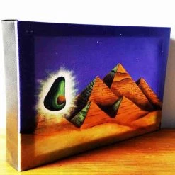 Jesse JFR "Vision" Avocado Art Gallery Wrapped Canvas Print 8x10 By JesseJFR