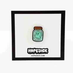 Ghost In A Bottle GID Enamel Pin By Hope Sick