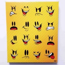 Sket_One The Many Faces Of Sket-One Premium Gallery Wrapped Canvas Print 16x20 IamRetro Exclusive
