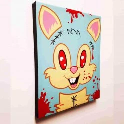 Sket One Sket_One Bloody Bucky By Sket-One Premium Gallery Wrapped Canvas Print 16x20 IamRetro Exclusive
