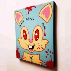 Sket One Sket_One Bloody Bucky By Sket-One Premium Gallery Wrapped Canvas Print 16x20 IamRetro Exclusive