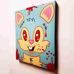 Sket One Sket_One Bloody Bucky By Sket-One Premium Gallery Wrapped Canvas Print 16x20 IamRetro Exclusive