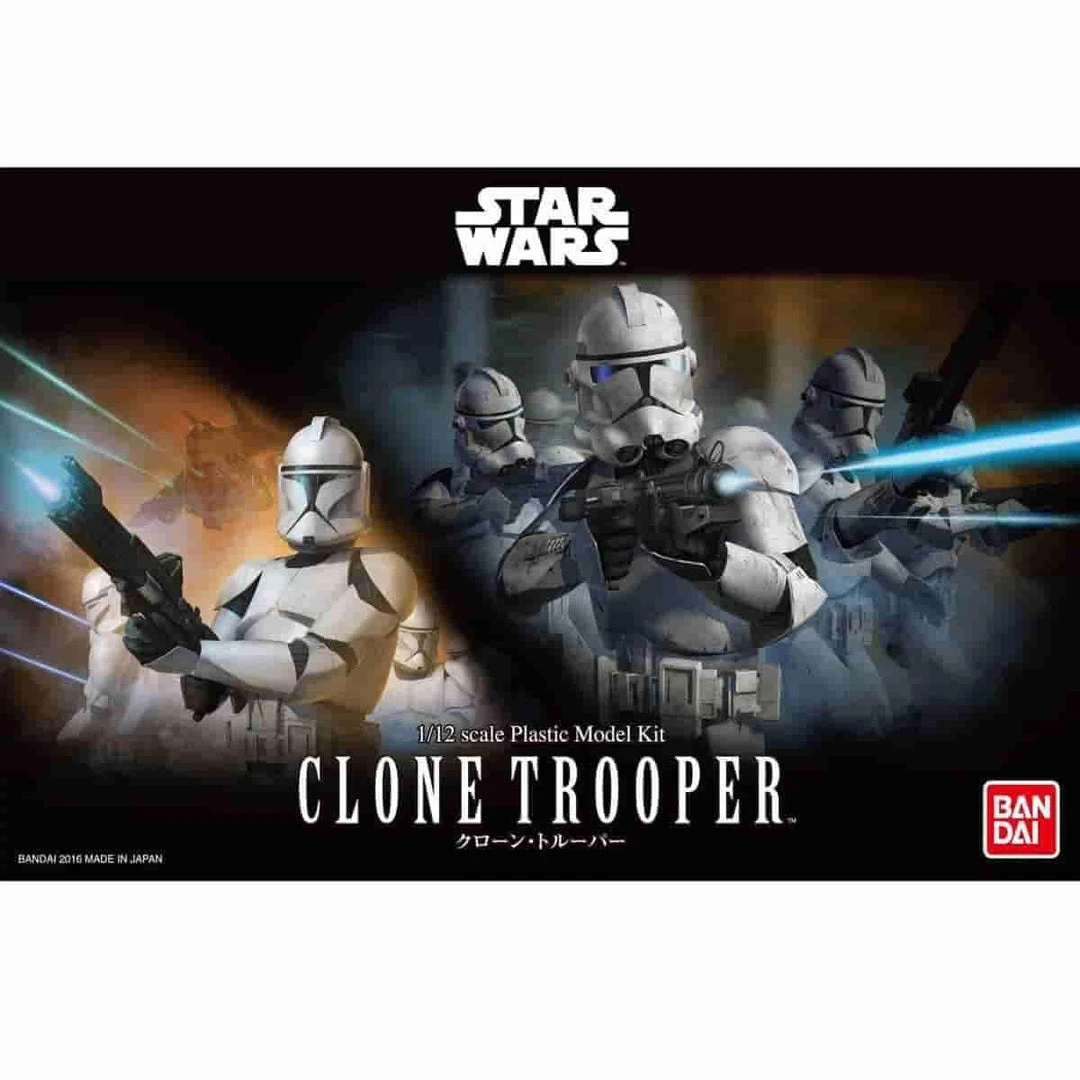 Star Wars Clone Trooper 1/12 Scale Model Kit By Bandai 1 Star Wars Clone Trooper 1/12 Scale Model Kit By Bandai