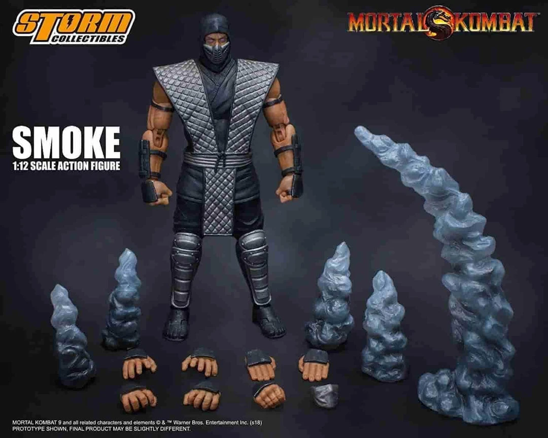 Smoke - Mortal Kombat Ninja Action Figure NYCC Exclusive By Storm Collectibles Medium Figures 4 Smoke - Mortal Kombat Ninja Action Figure NYCC Exclusive By Storm Collectibles Medium Figures