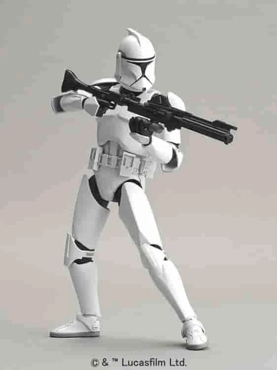 Star Wars Clone Trooper 1/12 Scale Model Kit By Bandai 5 Star Wars Clone Trooper 1/12 Scale Model Kit By Bandai