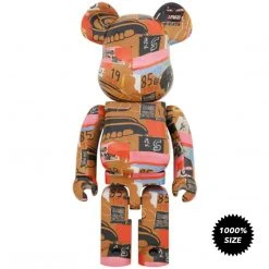 Medicom Toys Andy Warhol X Jean Michel Basquiat #2 Bearbrick 1000% By Medicom