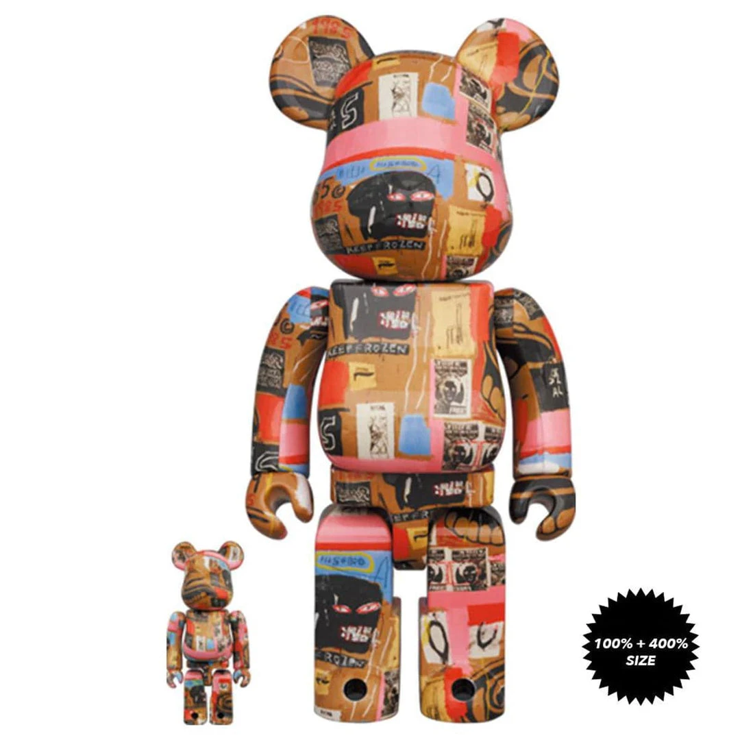Medicom Toys Andy Warhol X Jean Michel Basquiat #2 Bearbrick 400% + 100% Combo By Medicom 4 Medicom Toys Andy Warhol X Jean Michel Basquiat #2 Bearbrick 400% + 100% Combo By Medicom