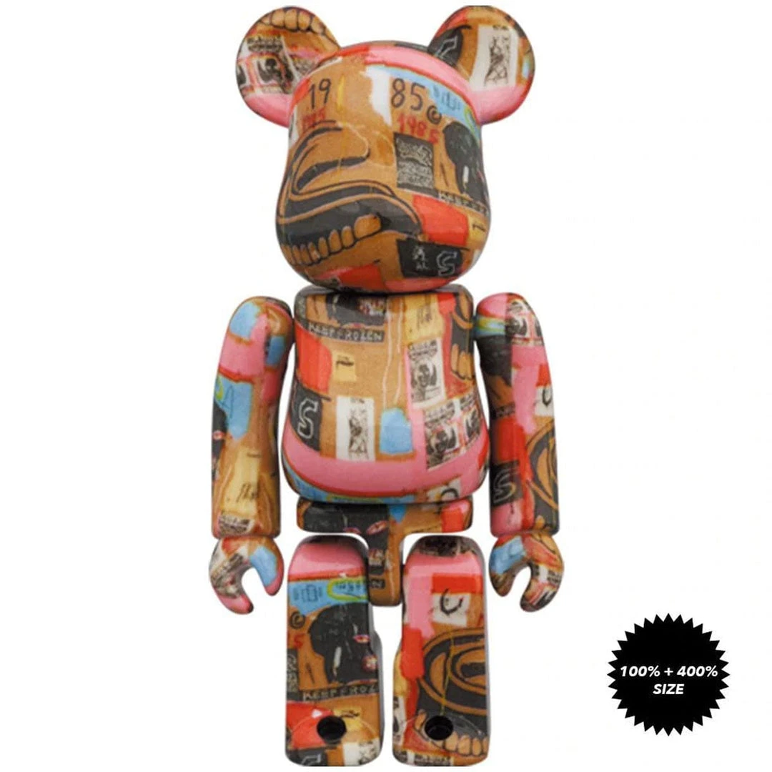 Medicom Toys Andy Warhol X Jean Michel Basquiat #2 Bearbrick 400% + 100% Combo By Medicom 1 Medicom Toys Andy Warhol X Jean Michel Basquiat #2 Bearbrick 400% + 100% Combo By Medicom