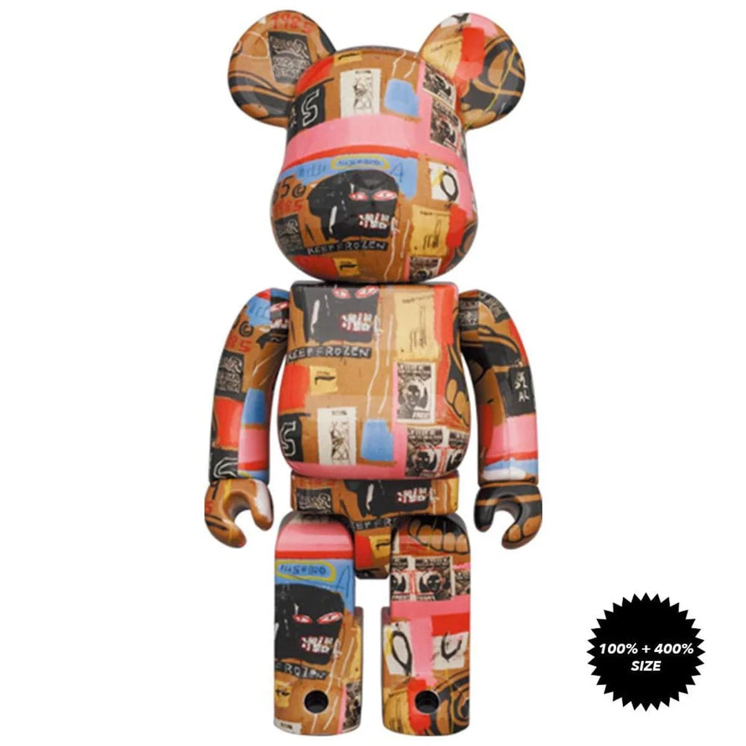 Medicom Toys Andy Warhol X Jean Michel Basquiat #2 Bearbrick 400% + 100% Combo By Medicom 2 Medicom Toys Andy Warhol X Jean Michel Basquiat #2 Bearbrick 400% + 100% Combo By Medicom
