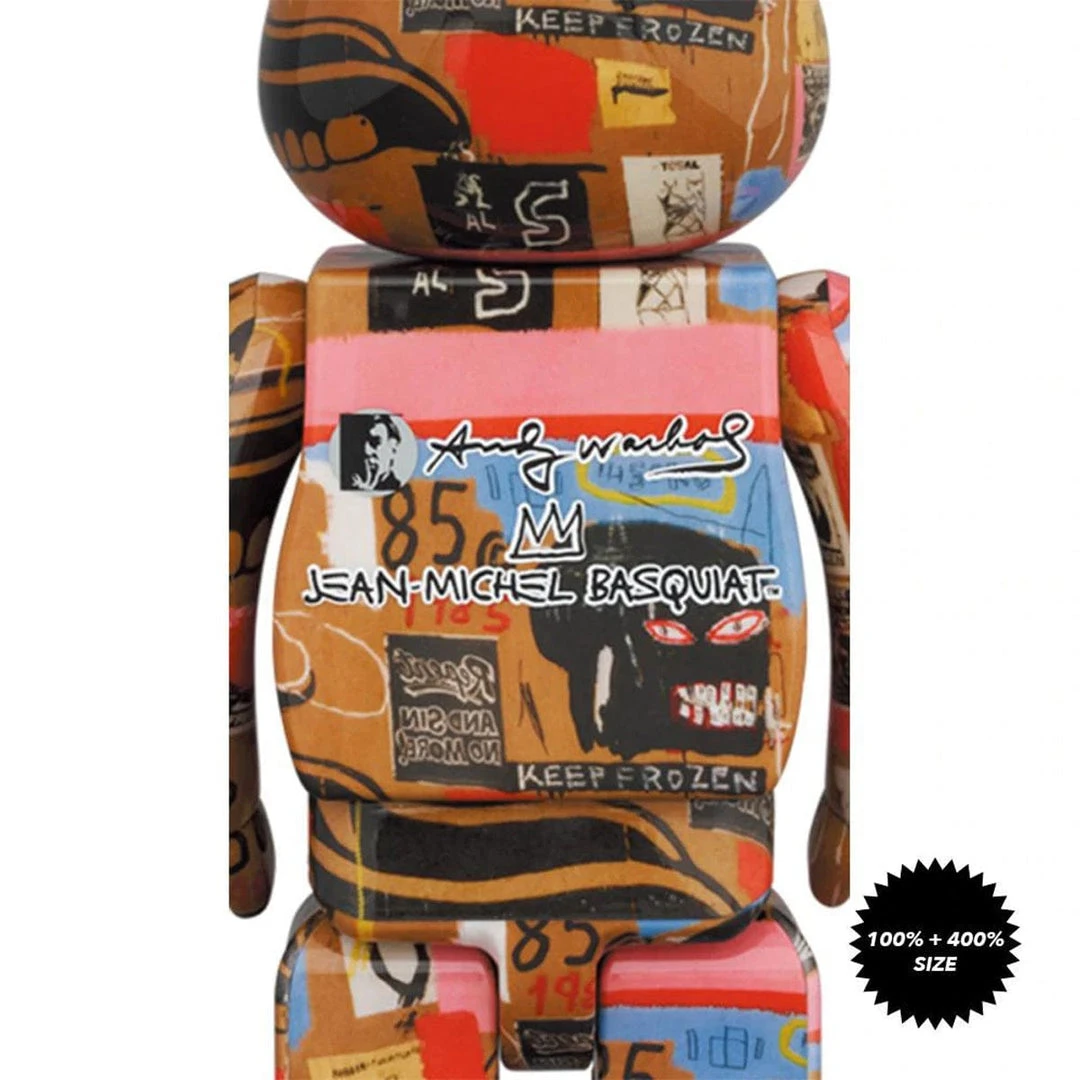 Medicom Toys Andy Warhol X Jean Michel Basquiat #2 Bearbrick 400% + 100% Combo By Medicom 3 Medicom Toys Andy Warhol X Jean Michel Basquiat #2 Bearbrick 400% + 100% Combo By Medicom
