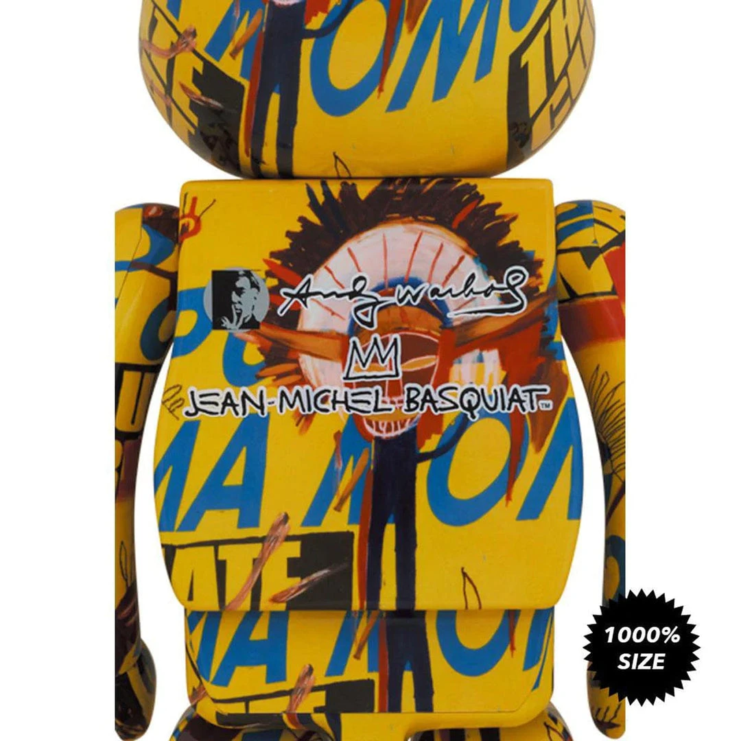 Medicom Toys Andy Warhol X Basquiat #3 Bearbrick 1000% By Medicom 2 Medicom Toys Andy Warhol X Basquiat #3 Bearbrick 1000% By Medicom