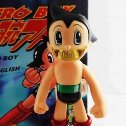 Astro Boy Gold Grin Metallic Exclusive Version - Ron English SFBI Original Popaganda
