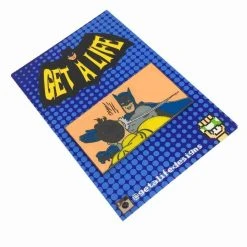 Pins & Patches Bat Slap - Retro Batman And Robin Meme Enamel Pin By Get A Life Designs