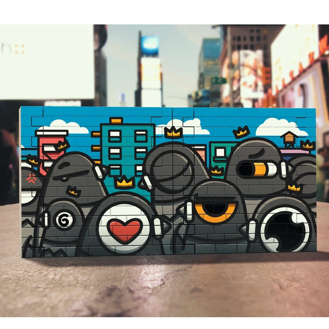 BlockBusterz DIY Brick Wall 3-Pack By Martian Toys 1 BlockBusterz DIY Brick Wall 3-Pack By Martian Toys