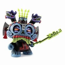 Blue TLALOC God Of Rain 8" Dunny Medium Figure By Jesse Hernandez Urban Aztec By Kidrobot