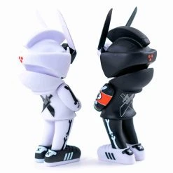 BUNDLE Complex Chicago EDITION TEQ 63 OG BLACK & GHOST WHITE - 6 Inch Medium Figure Martian Toys X Quiccs