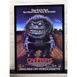 IamRetro.com Critters VHS Movie Cover Art Gallery Wrapped Canvas Art 12x16