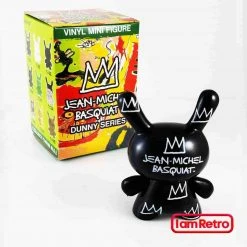 Black Crown Pattern - Basquiat 3" Dunny Vinyl Mini Figure By Kidrobot