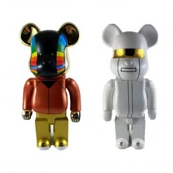 Medicom Toys **DOES NOT COME WITH BOX** Daft Punk Discovery Version 400% Combo Bearbrick By Medicom