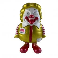 IamRetro.com MC SuperSized Full Gold Yellow / Red Sofubi Secret Base X Toy Tokyo By Ron English