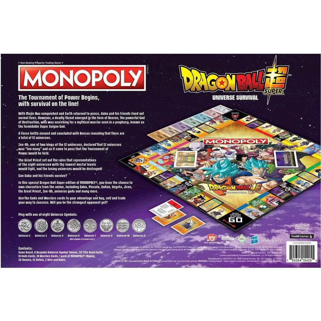 Dragon Ball Super Monopoly Set By Hasbro 4 Dragon Ball Super Monopoly Set By Hasbro