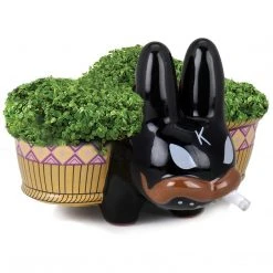 Chia Pet (Black) Smorkin Labbit By Kidrobot X Frank Kozik