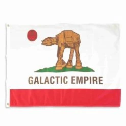 IAMRETRO Sket_One Galactic Empire Flag By Sket One X Star Wars 6ft X 4ft