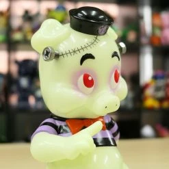 Franken Piggums GID Sofubi By Frank Kozik X Black Book Toy