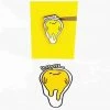 Gudetama Lazy AF Enamel Pin & Sticker Combo By Mala