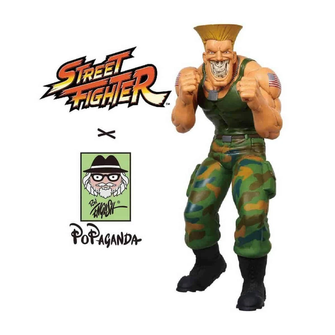 Guile Grin 15" Vinyl Figure By Ron English Popaganda X Street Fighter 1 Guile Grin 15" Vinyl Figure By Ron English Popaganda X Street Fighter