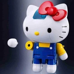 Hello Kitty Blue Stripe Figure By Bandai Absolute Chogokin 23 Hello Kitty Blue Stripe Figure By Bandai Absolute Chogokin