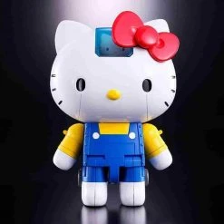 Hello Kitty Blue Stripe Figure By Bandai Absolute Chogokin 14 Hello Kitty Blue Stripe Figure By Bandai Absolute Chogokin
