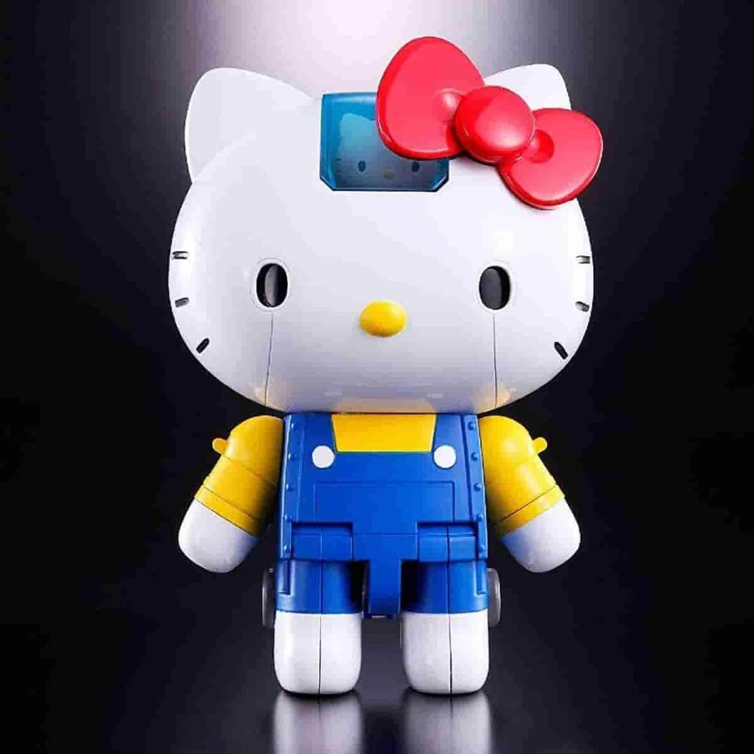 Hello Kitty Blue Stripe Figure By Bandai Absolute Chogokin 3 Hello Kitty Blue Stripe Figure By Bandai Absolute Chogokin
