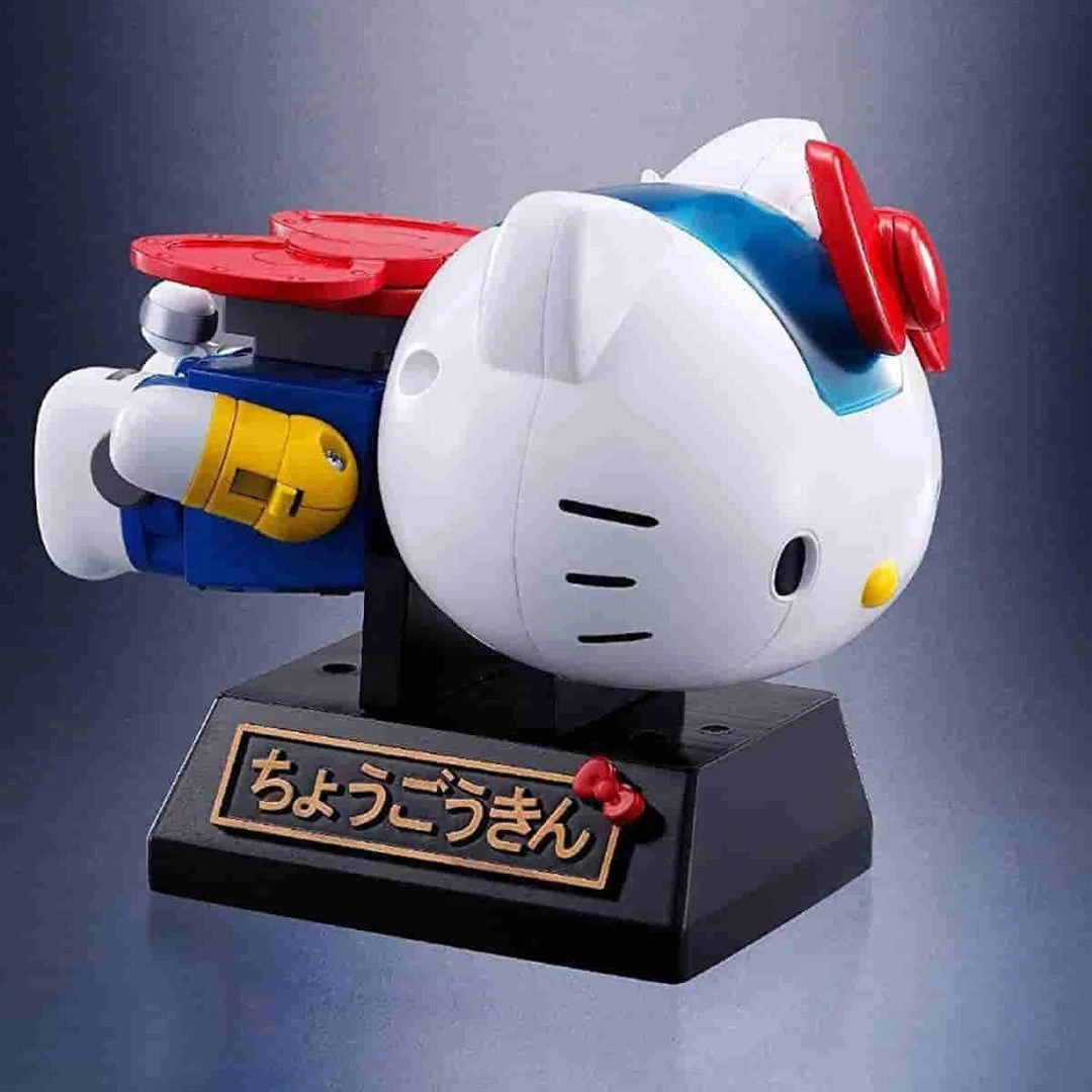 Hello Kitty Blue Stripe Figure By Bandai Absolute Chogokin 7 Hello Kitty Blue Stripe Figure By Bandai Absolute Chogokin