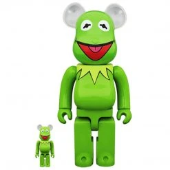 Medicom Toys Kermit The Frog 400% + 100% Bearbrick By Medicom