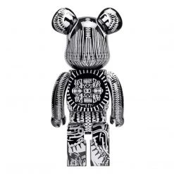 Medicom Toys HR Giger Black Chrome 1000% Bearbrick By Medicom