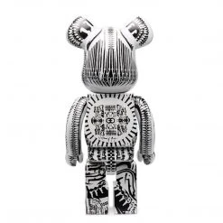 Medicom Toys HR Giger White Chrome 1000% Bearbrick By Medicom