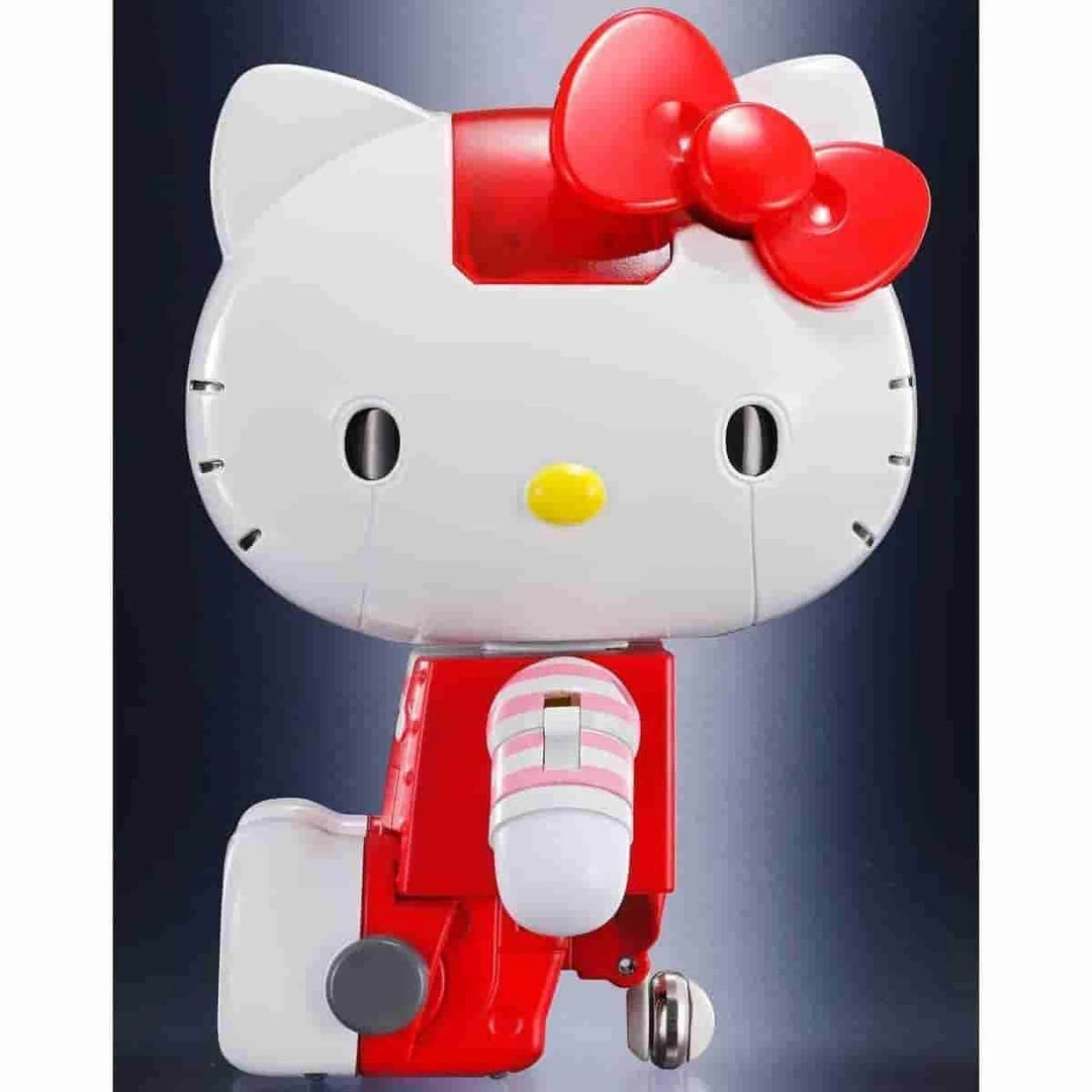 Hello Kitty Red Stripe Figure By Bandai - Absolute Chogokin 2 Hello Kitty Red Stripe Figure By Bandai - Absolute Chogokin