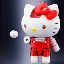 Hello Kitty Red Stripe Figure By Bandai - Absolute Chogokin 16 Hello Kitty Red Stripe Figure By Bandai - Absolute Chogokin