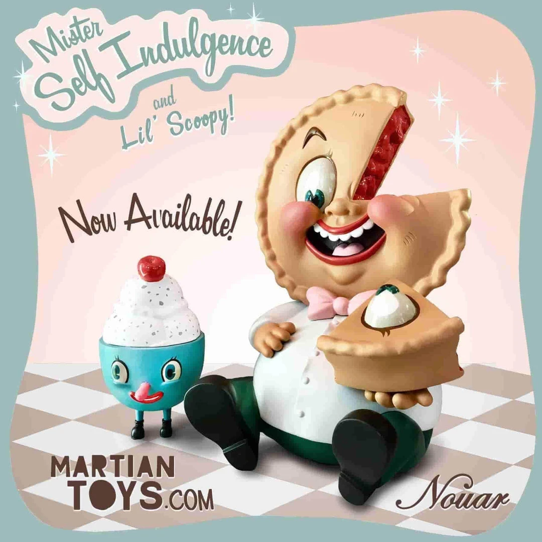 Mr. Self Indulgence Cherry OG 9" Medium Figure By Nouar X Martian Toys 2 Mr. Self Indulgence Cherry OG 9" Medium Figure By Nouar X Martian Toys