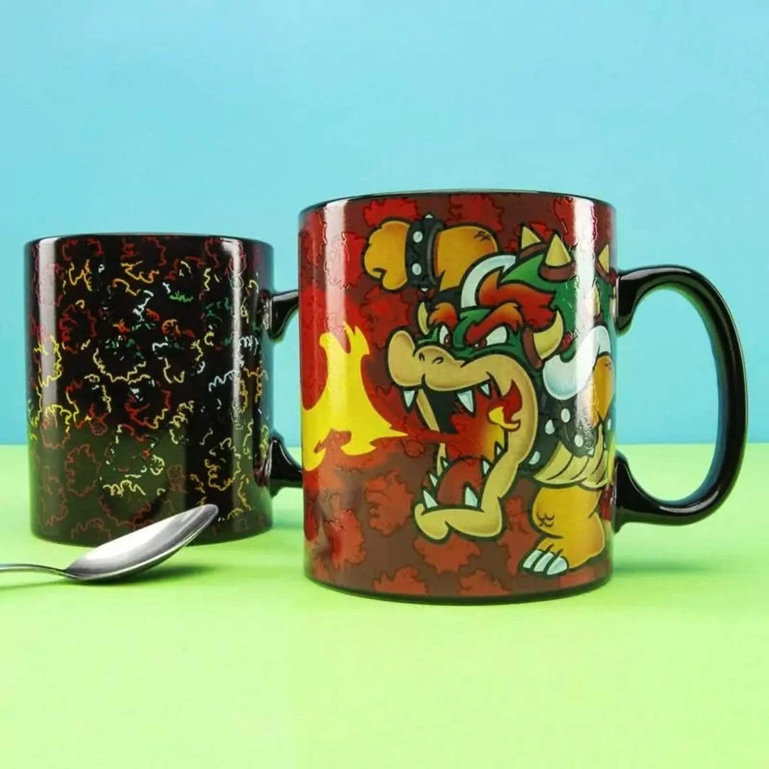Bowser Super Mario Bros Heat Changing Coffee Mug By Nintendo 2 Bowser Super Mario Bros Heat Changing Coffee Mug By Nintendo
