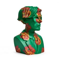 Andy Warhol - Green Dollar Sign 12" Bust Vinyl Figure Sculpture By Kidrobot 22 Andy Warhol - Green Dollar Sign 12