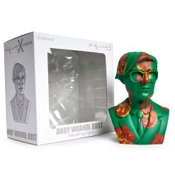 Andy Warhol - Green Dollar Sign 12" Bust Vinyl Figure Sculpture By Kidrobot 24 Andy Warhol - Green Dollar Sign 12
