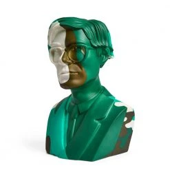 Andy Warhol - Green Camouflage 12" Bust Vinyl Figure Sculpture By Kidrobot