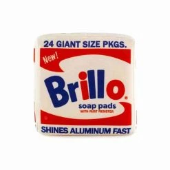 White Brillo Box - Medium Plush By Andy Warhol Foundation X Kidrobot