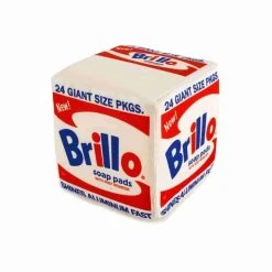 White Brillo Box - Medium Plush By Andy Warhol Foundation X Kidrobot