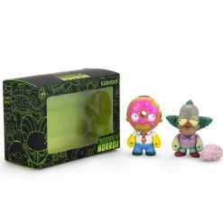 Donut Homer & Krusty The Clown Zombie - Treehouse Of Horror Simpsons Kidrobot - IamRetro Exclusive