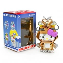 Kitzilla Orange Hello Kitty Kaiju 3" Mini Figure By Sanrio X Kidrobot