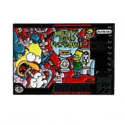 The Simpsons Simpsons Krusty’s Super Fun House SNES Cover Enamel Pin By Phantom Pins